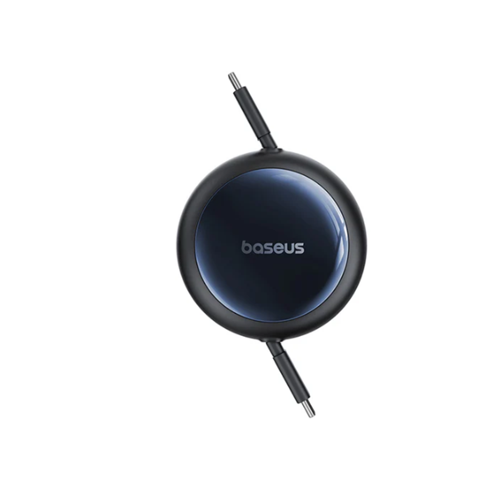 Baseus Nomos Retractable Charging Cable USB-C to USB-C 100W 1.5m Cosmic Black Default Title