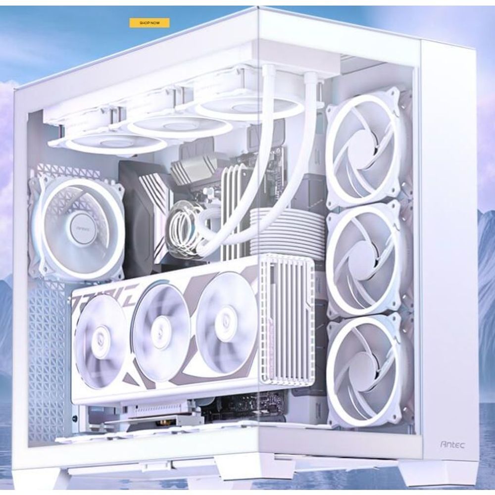 CASE-ANT-C8W - Antec Constellation C8 Full-View E-ATX 440mm GPU. Full Tower Case WHITE