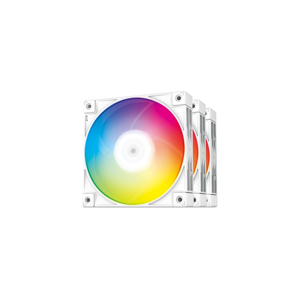 CFAN-DP-FC120WH-3P - Deepcool FC120 RGB PWM White fan 3 pack