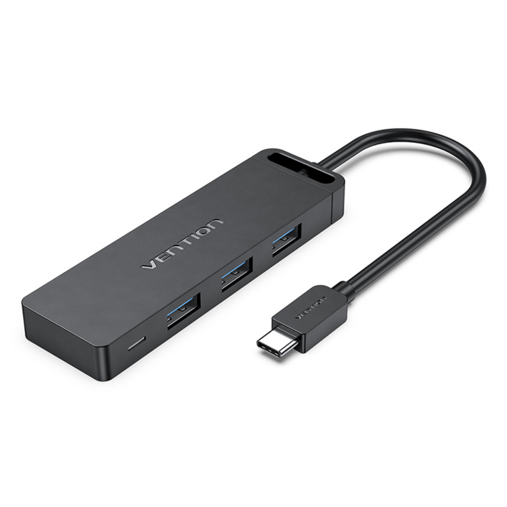 VEN-TGTBB - Vention USB-C to USB 3.0*3/USB-C(Gen1)/Micro-B HUB 0.15M Black ABS Type
