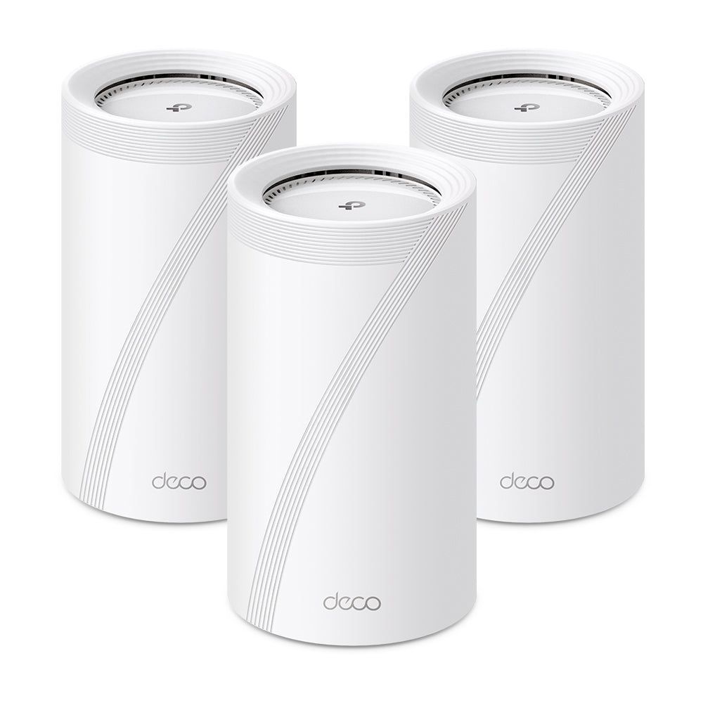 TL-DECOBE85-3P - TP-Link Deco BE85 BE22000 Tri-Band Whole Home Mesh Wi-Fi 7 System - 3 Pack