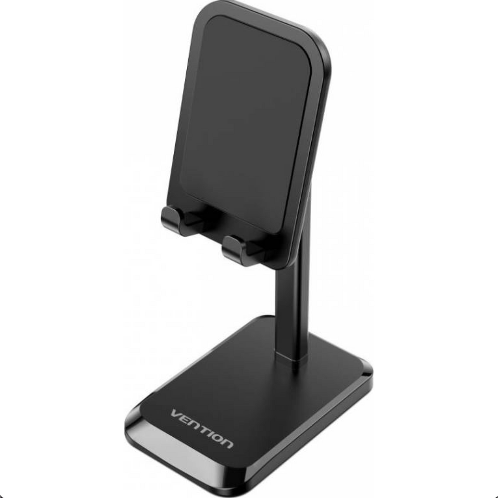 VEN-KCQB0 - Vention Height Adjustable Desktop Cell Phone Stand Black Aluminium Alloy Type