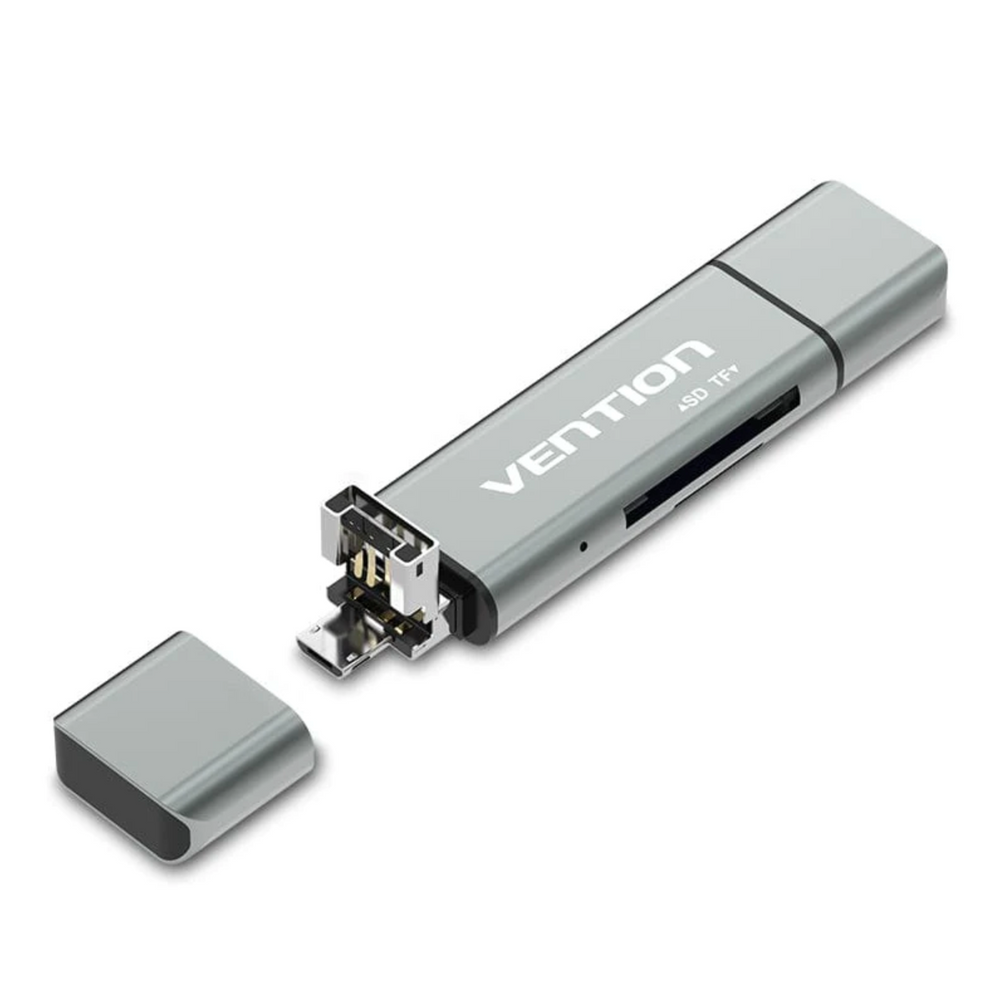 VEN-CCJH0 - Vention USB2.0 Multi-function Card Reader Gray
