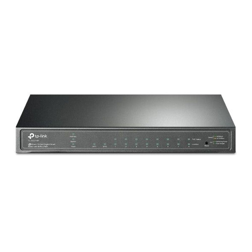 TL-SG2210P - TP-LINK TL-SG2210P 8-Port Gigabit Smart PoE Switch with 2 SFP Slots