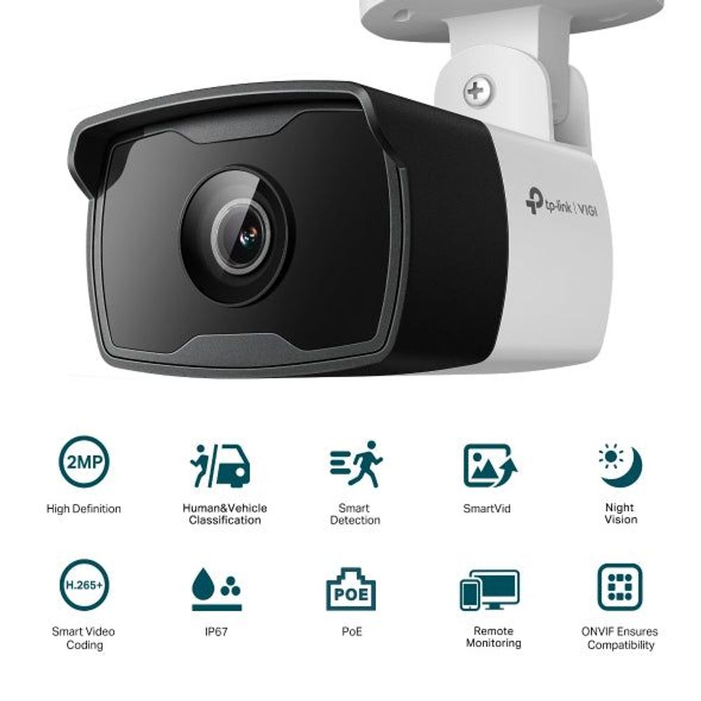 TL-VIGIC320I(2.8MM) - TP-Link VIGI C320I VIGI 2MP Outdoor IR Bullet Network Camera (2.8MM)