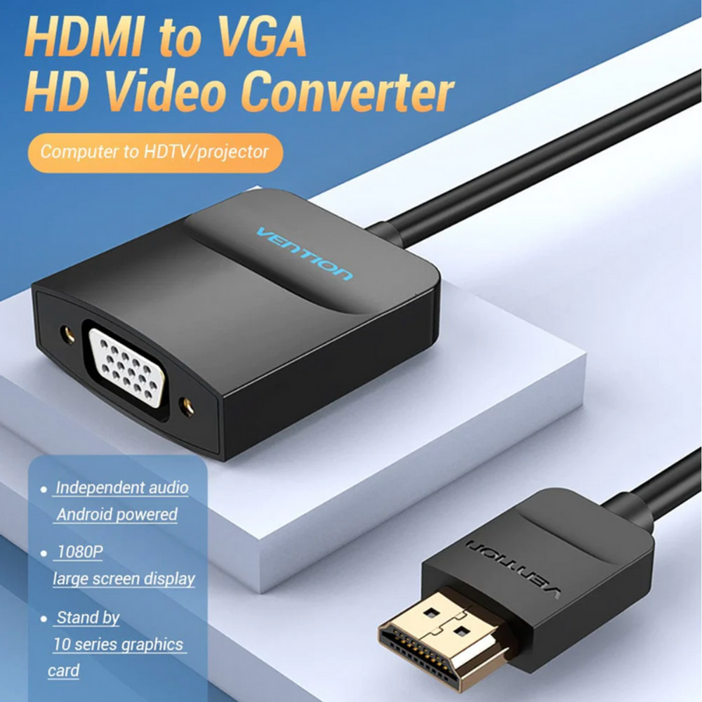 VEN-42154 - Vention HDMI to VGA Converter 0.15M Black