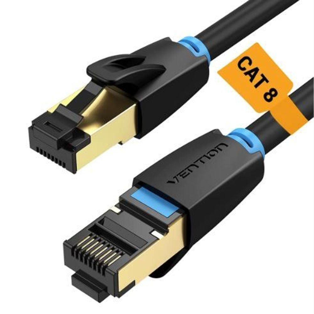 VEN-IKIBD - Vention Cat.8 SFTP Patch Cable 0.5M Black Slim Type