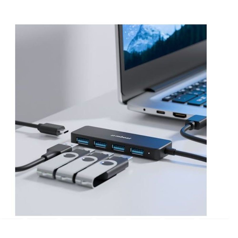 MB-U3H-5K - mbeat 4-Port USB 3.0 Hub with USB-C DC Port