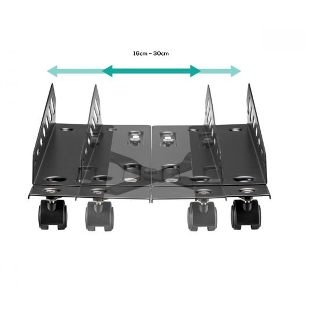 activiva Heavy-Duty PC Mobile Floor Stand with Casters