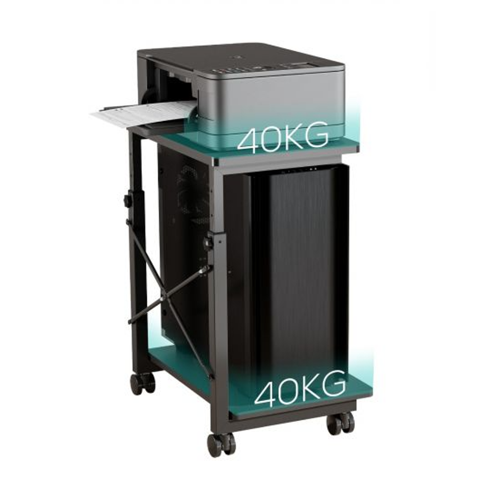 activiva Height Adjustable PC & Printer Storage Stand