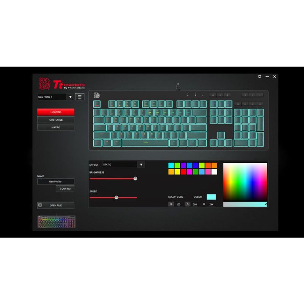 EKB-CHE-PLBRUS-01 - Tt eSPORTS Athos Elite RGB Keyboard