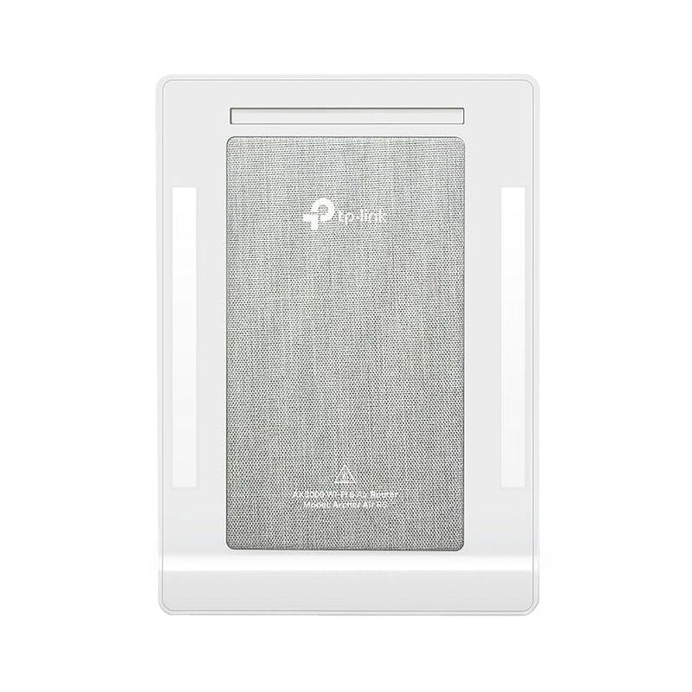 TP-Link Air router front with gray fabric panel and TP-Link logo