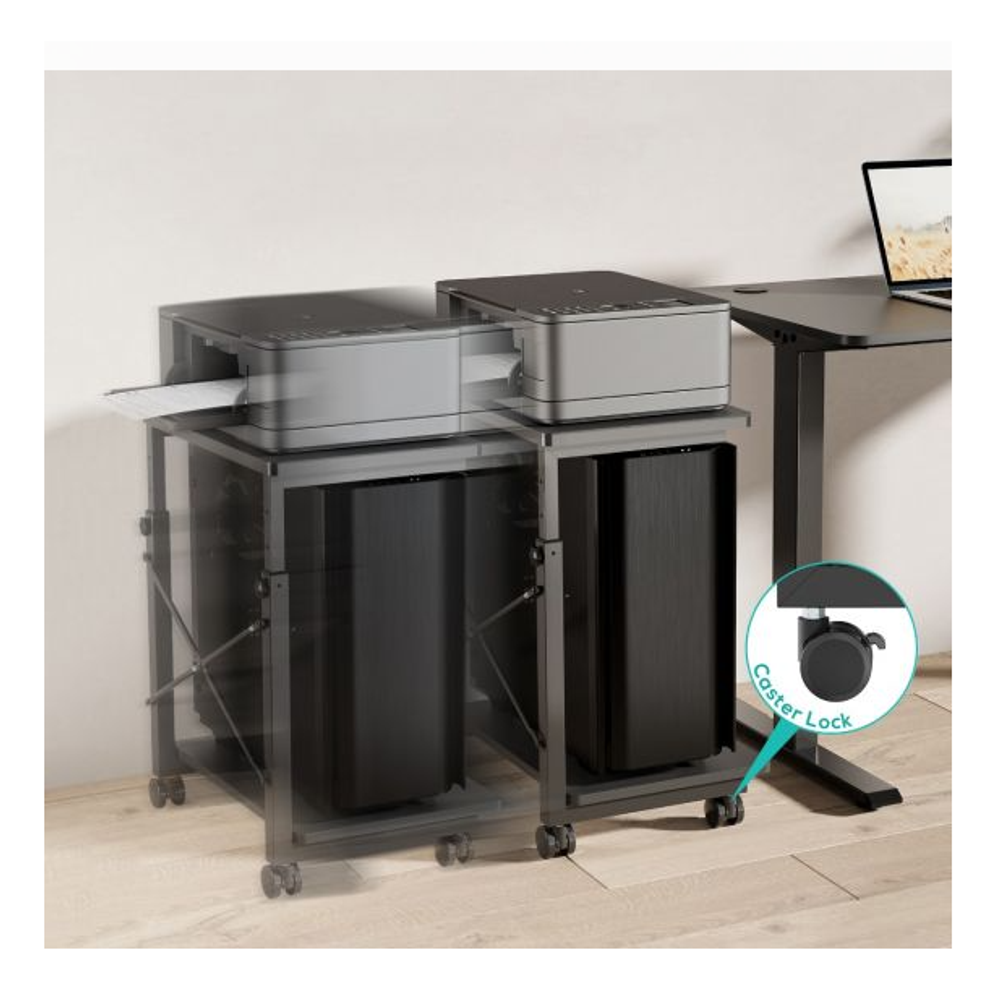 activiva Height Adjustable PC & Printer Storage Stand