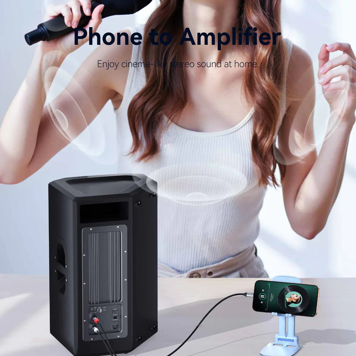 Vention USB-C Male to 2RCA Male with DAC Audio Cable 1M Gray