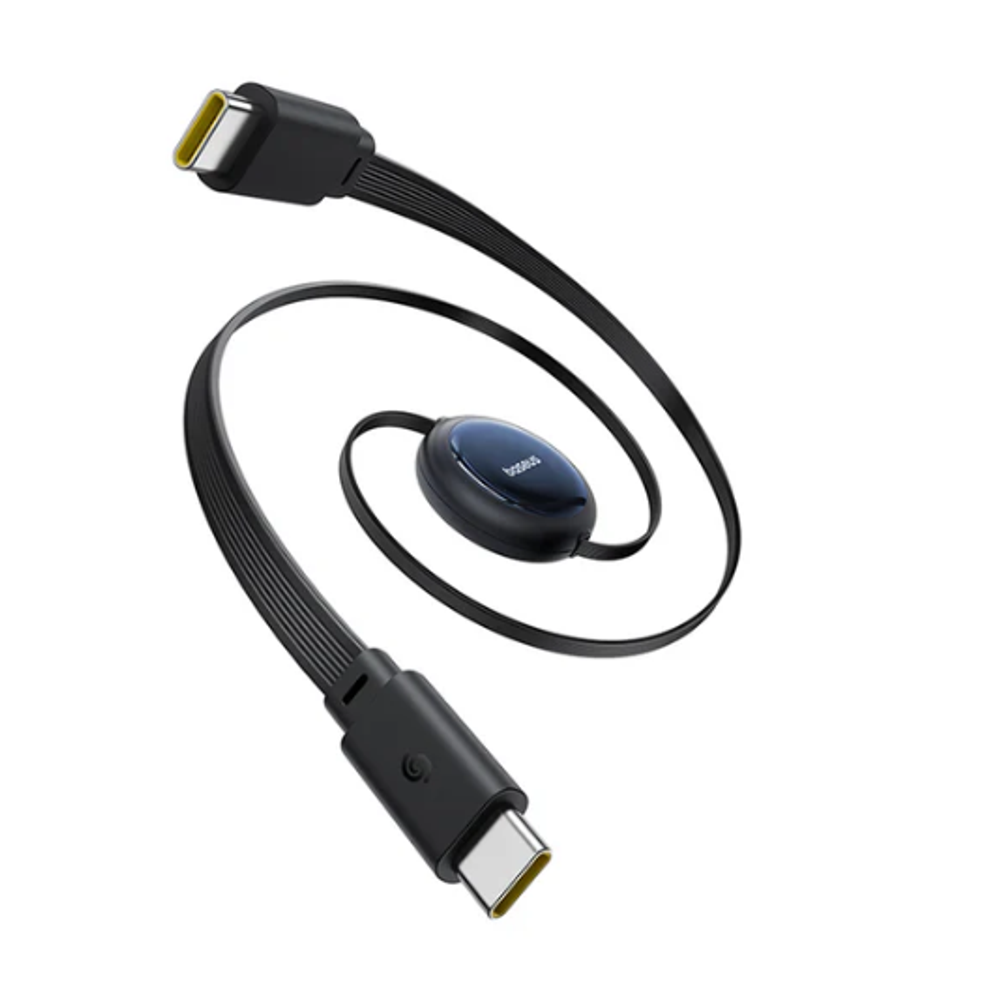 Baseus Nomos Retractable Charging Cable USB-C to USB-C 100W 1.5m Cosmic Black
