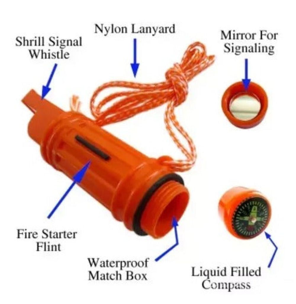 5 in 1 Outdoor Survival / Safety Whistle