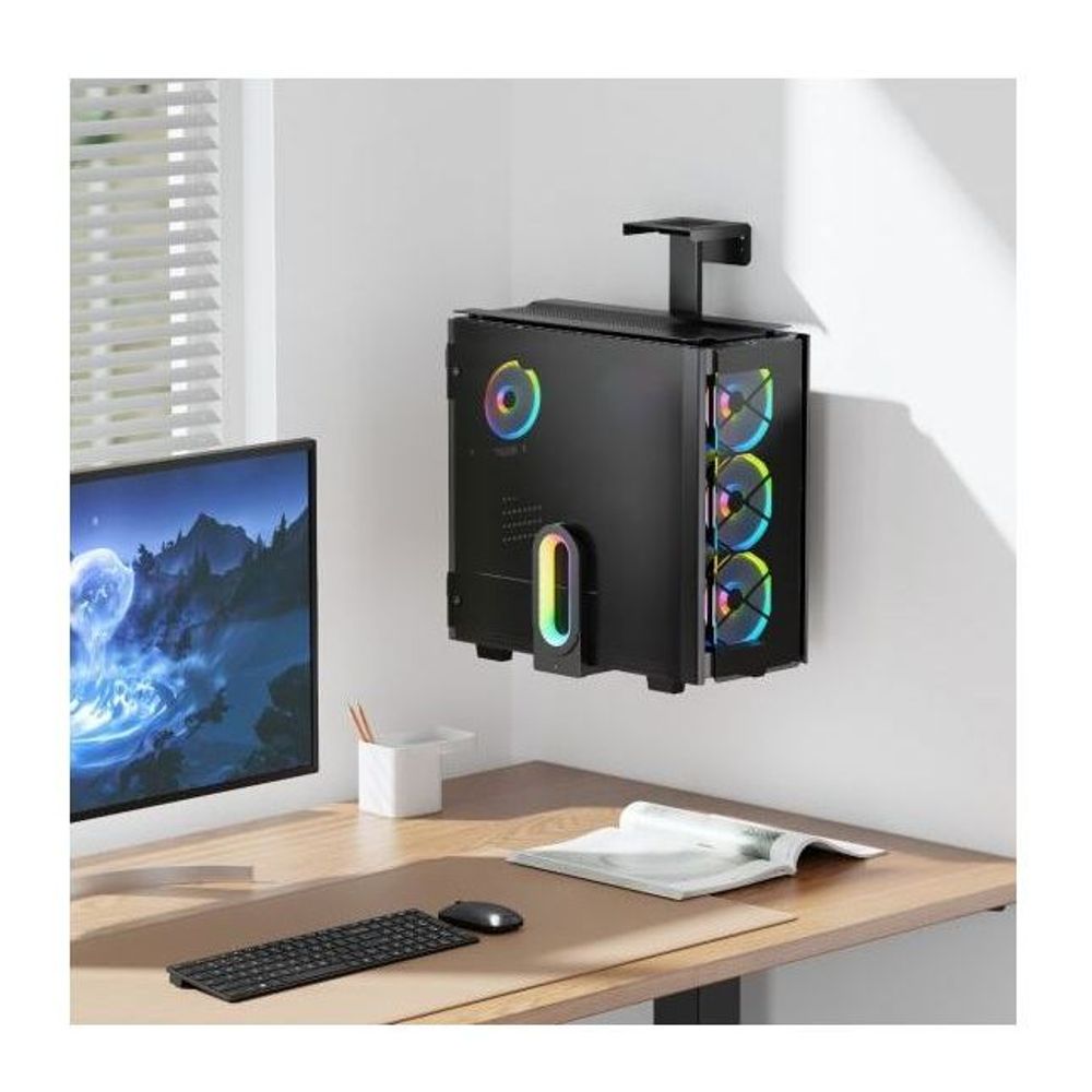 activiva RGB Ultra-Wide Adjustable Wall & Under-Desk Gaming PC Mount