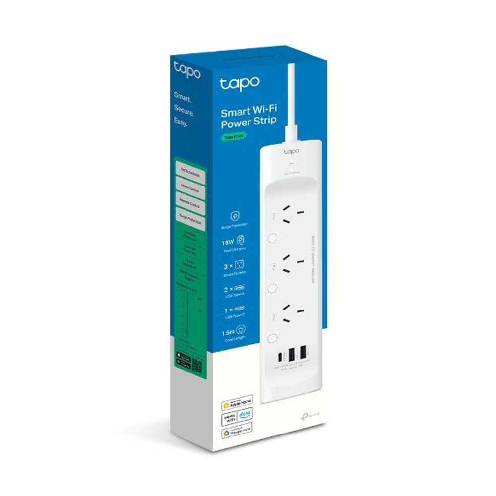 TL-TAPOP300 - TP-Link Smart Wi-Fi Power Strip 3-Outlets,