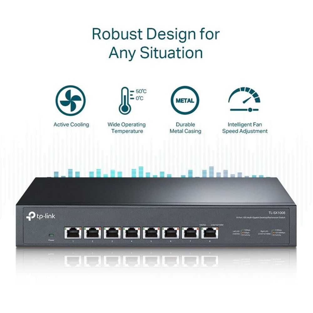 TL-SX1008 - TP-Link 8-Port 10G Desktop/Rackmount Switch