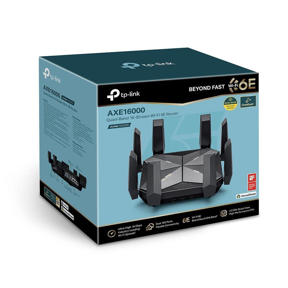 TL-ArcherAXE300 - TP-Link AXE16000 Quad-Band Wi-Fi 6E Router