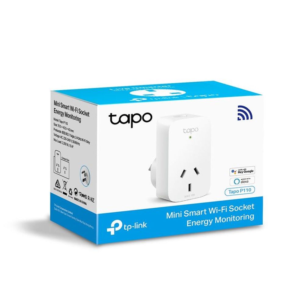 TP-Link Tapo mini smart Wi‑Fi socket energy monitoring retail box