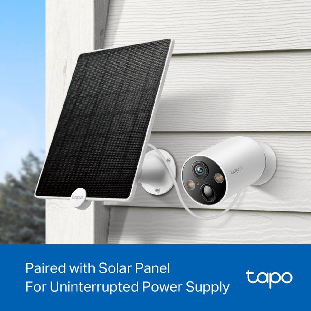 TP-Link Tapo wire-free security camera with solar panel for continuous power