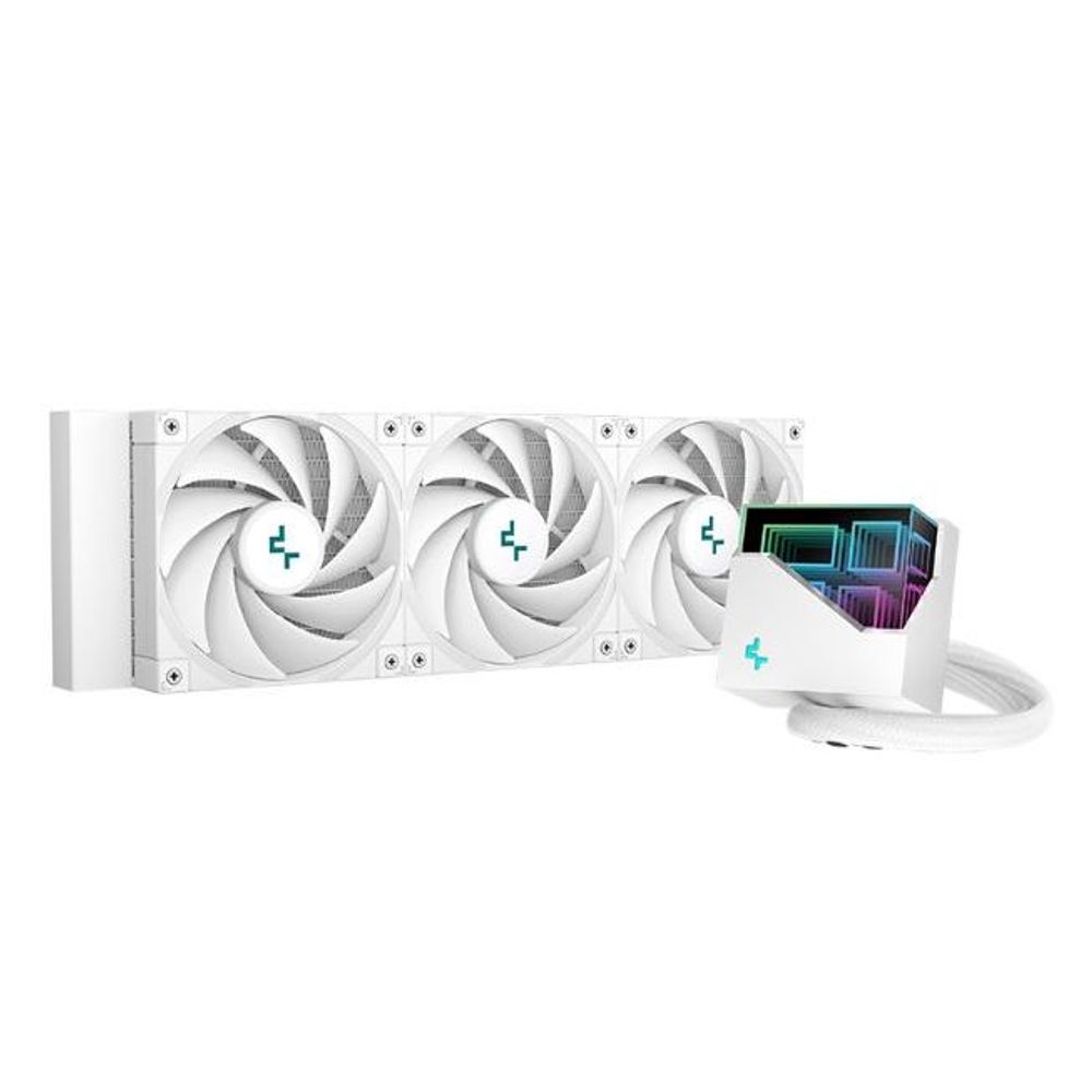 CFAN-DP-LT720WH - Deepcool LT720 Infinity Mirror 360mm AiO Water Cooling Kit White