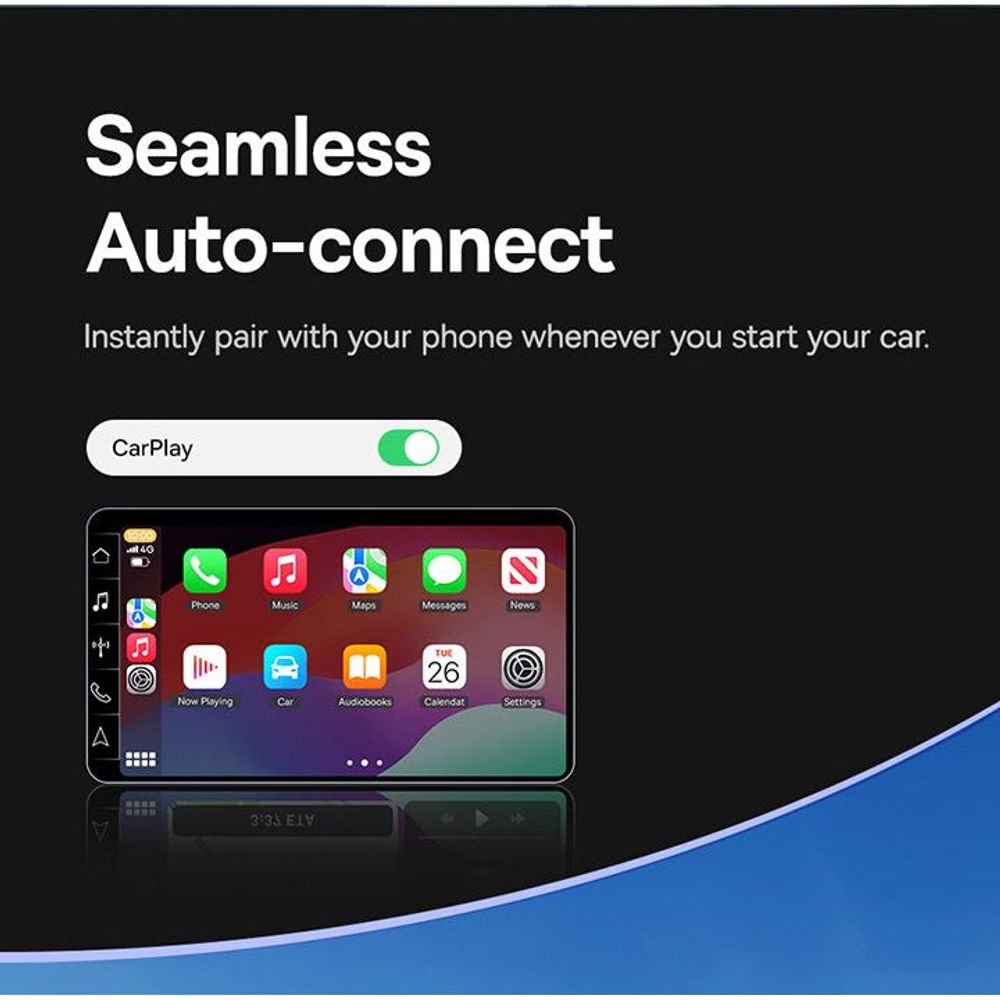 OS-Baseus SafeJourney Series Wireless CarPlay Adapter Space Grey