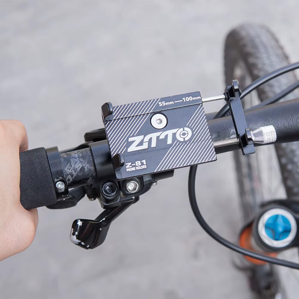 ZTTO Universal Bicycle Phone Holder - Durable Metal Mount for MTB, Road Bike, and Motorcycle
