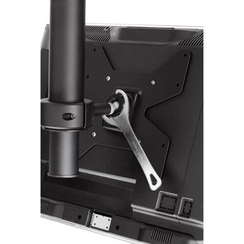 TH-1040-CTL - Atdec TH-1040-CTL Pole Mount for Flat Panel Display - Black - Height Adjust