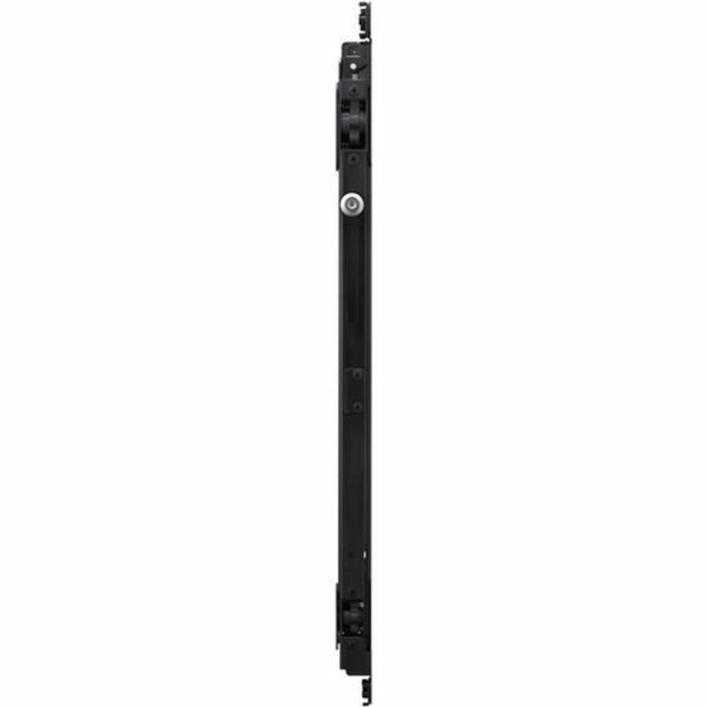 Samsung vertical display wall mount side rail with mounting holes, black metal