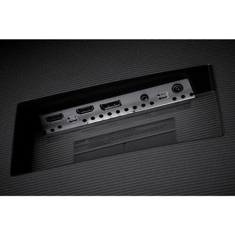 Samsung monitor back panel with visible ports along the lower input area
