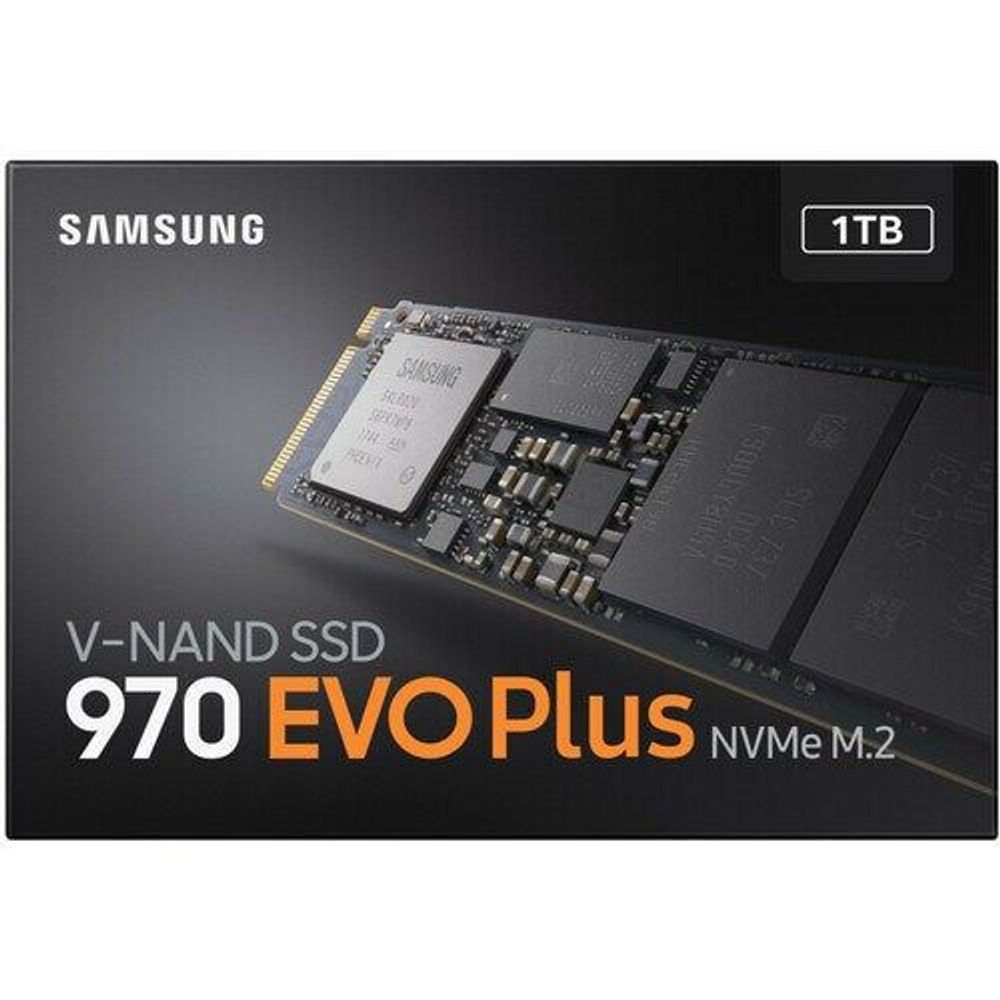 Samsung 970 EVO Plus 1TB NVMe M.2 SSD box artwork