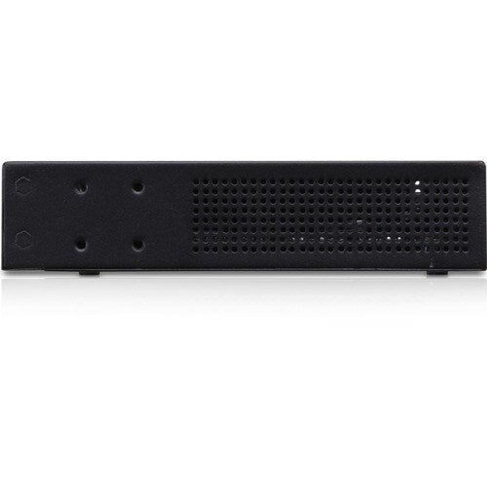 Ubiquiti EdgeRouter 4 router underside with vent holes and mounting feet