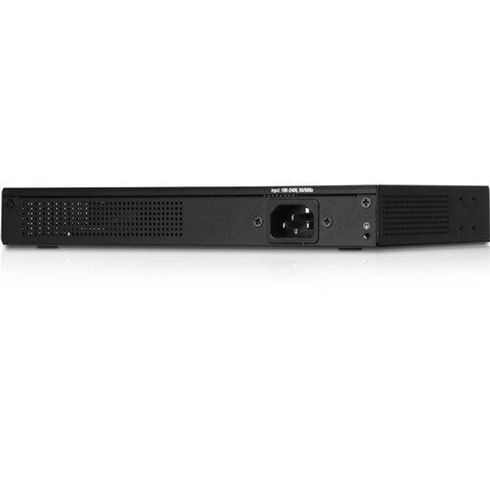 Ubiquiti EdgeRouter 4 router rear panel with power inlet and vented design