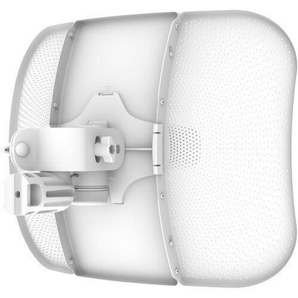 Ubiquiti LiteBeam AC Gen2 wireless bridge, rear housing with exposed mounting parts