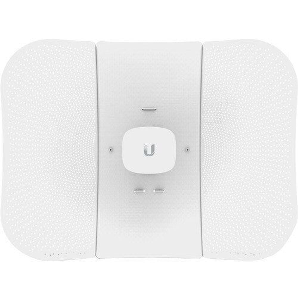 Ubiquiti LiteBeam AC Gen2 wireless bridge, white front panel with centered logo