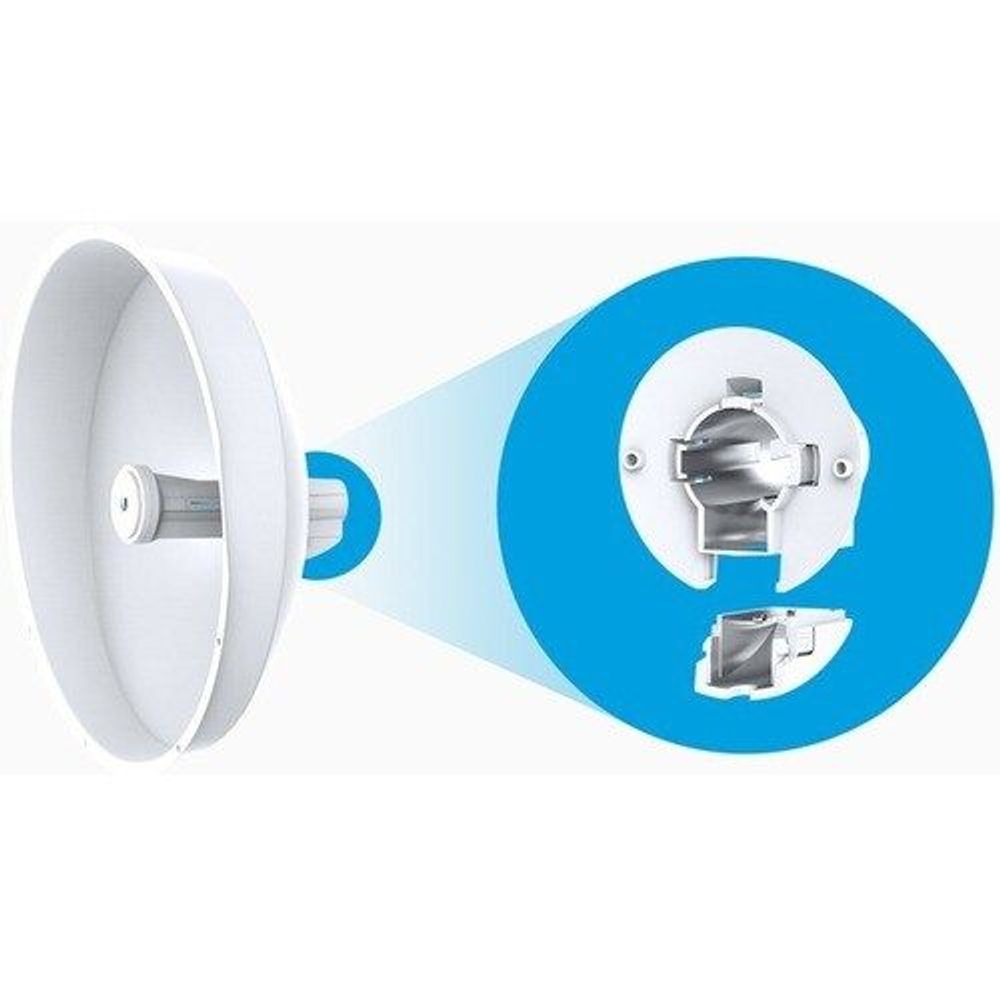 Ubiquiti PowerBeam AC Gen2 installation diagram with mounting components