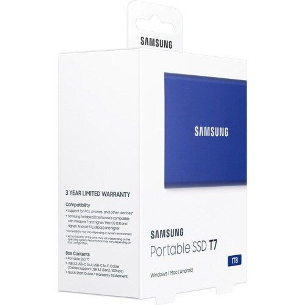 Samsung Portable SSD T7 1TB portable external solid-state drive retail box