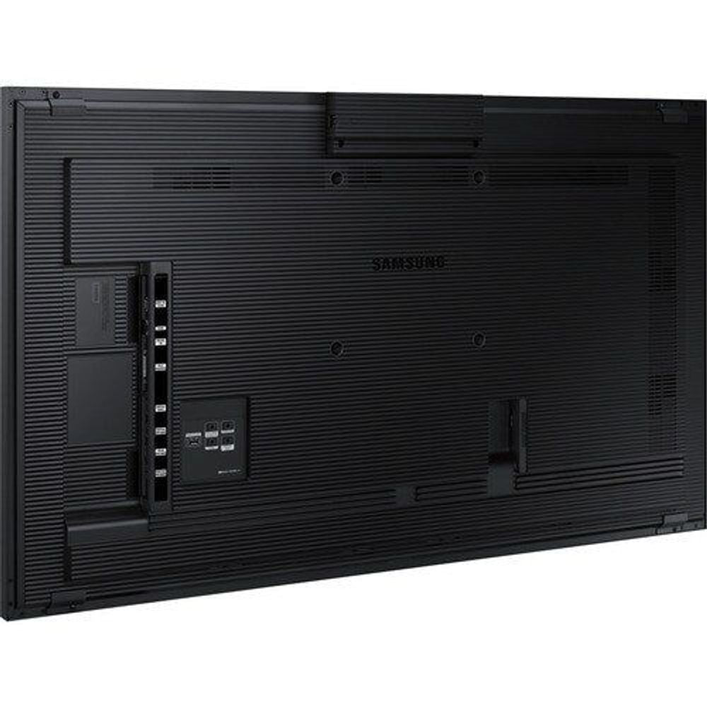 32-inch digital signage display back panel with ports and mounting points