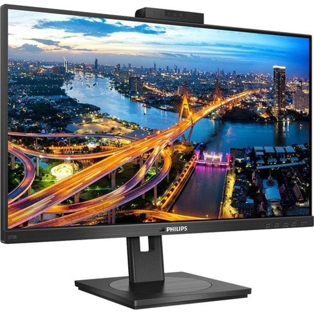 Philips 275B1H 27" Class Webcam WQHD LCD Monitor - 16:9 - Textured