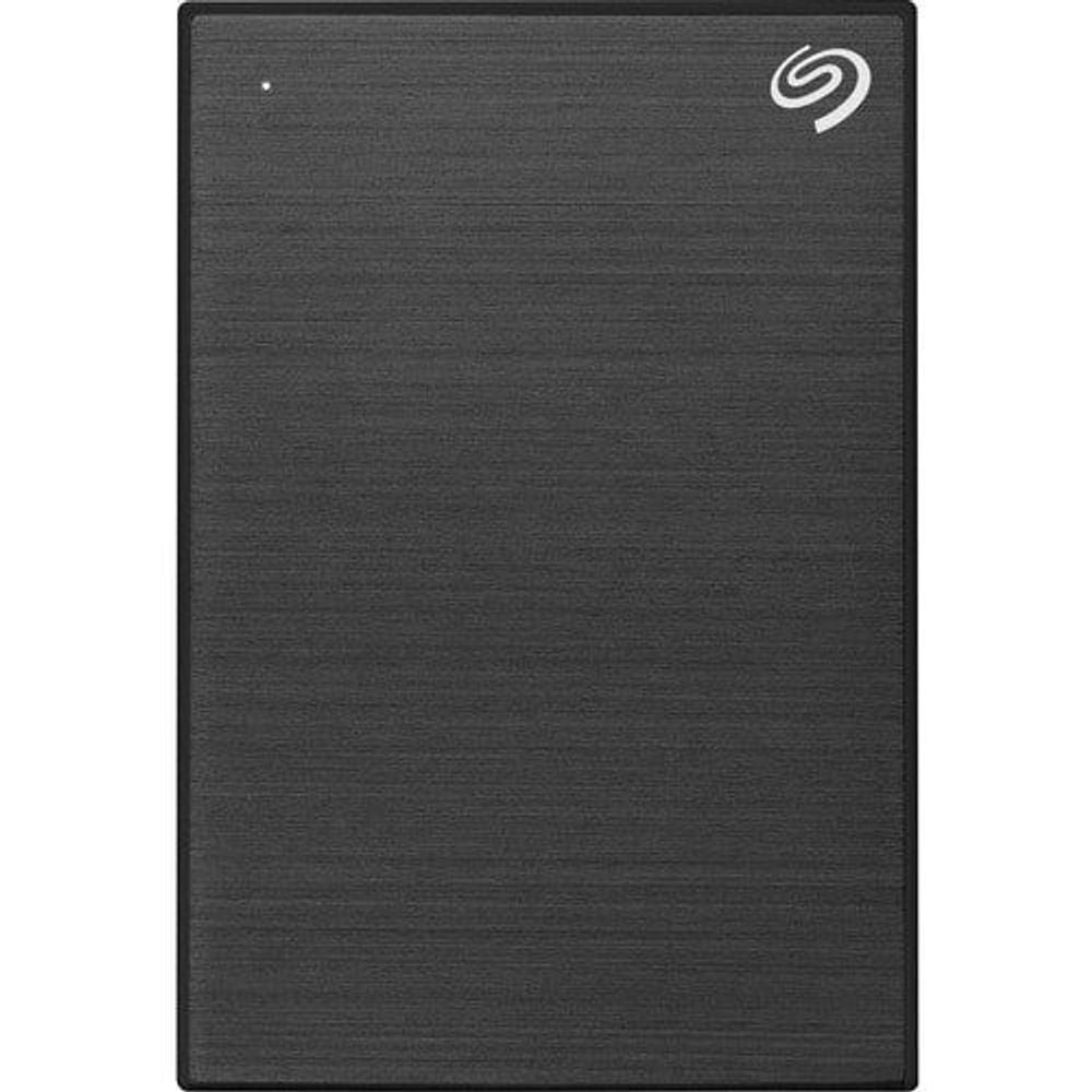 Black 2.5-inch portable external hard drive with Seagate One Touch logo