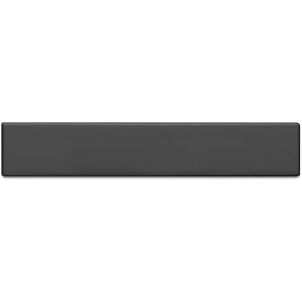 Seagate One Touch portable external hard drive, space gray side profile