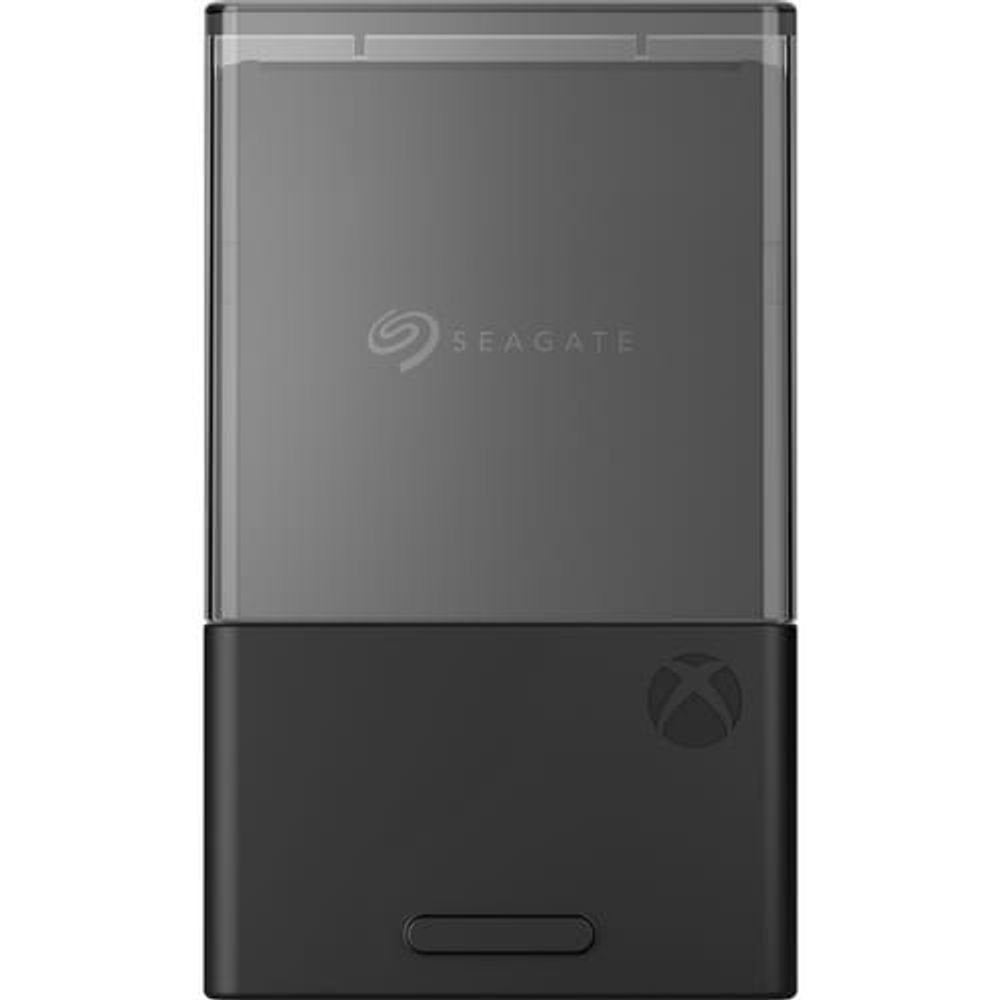 Seagate 1TB PCIe internal SSD card, black housing with logo and power button