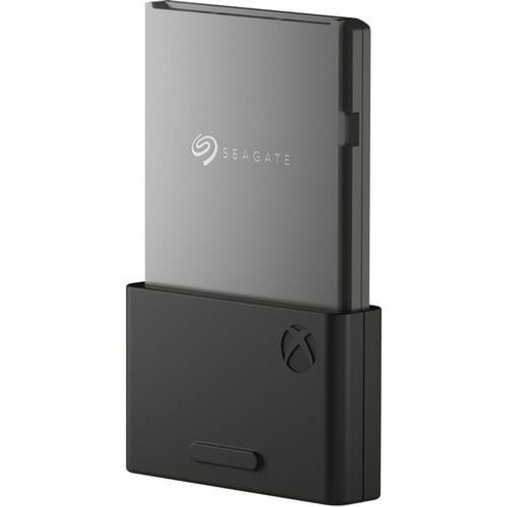 Seagate 1TB PCIe internal SSD card, angled view showing side edge connector