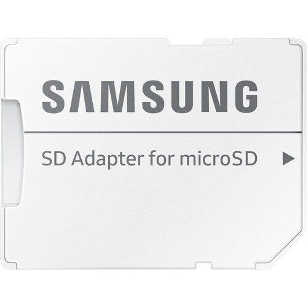 White SD adapter for microSD with Samsung logo and 'SD Adapter for microSD'