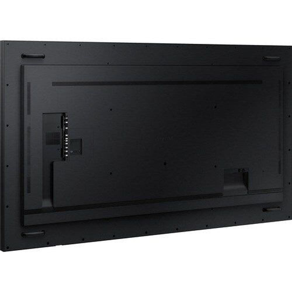Digital signage display rear housing with cable and internal ports