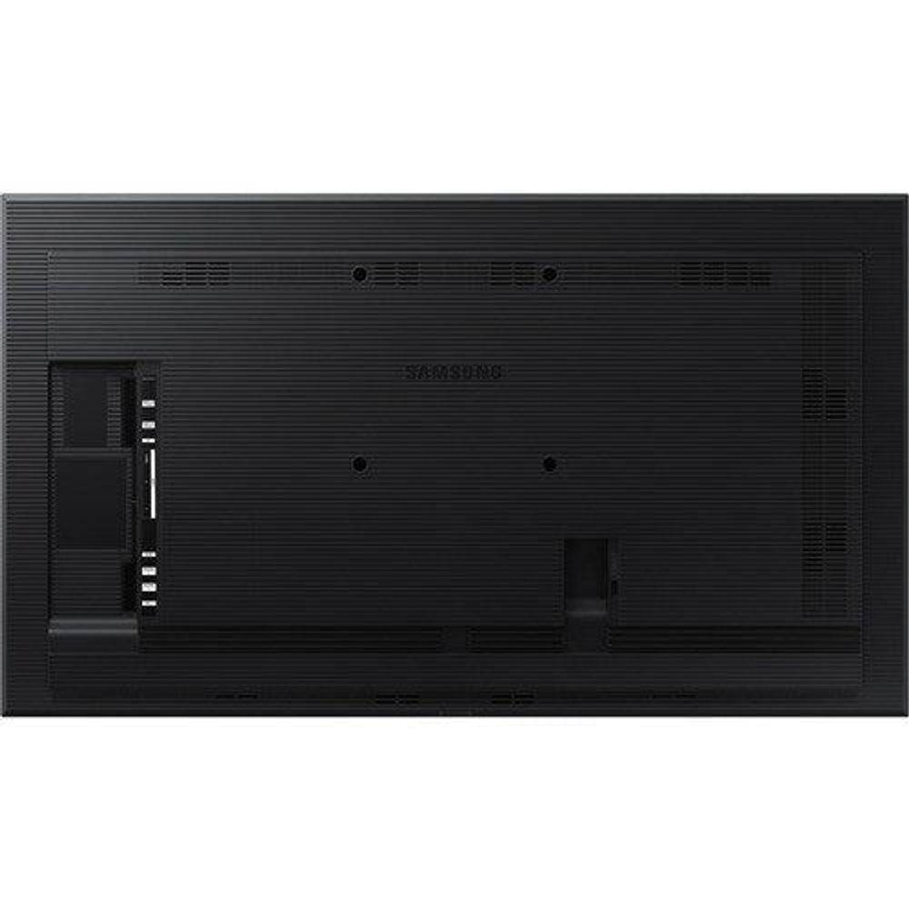 Full view of the black back panel of a Samsung 65-inch professional display