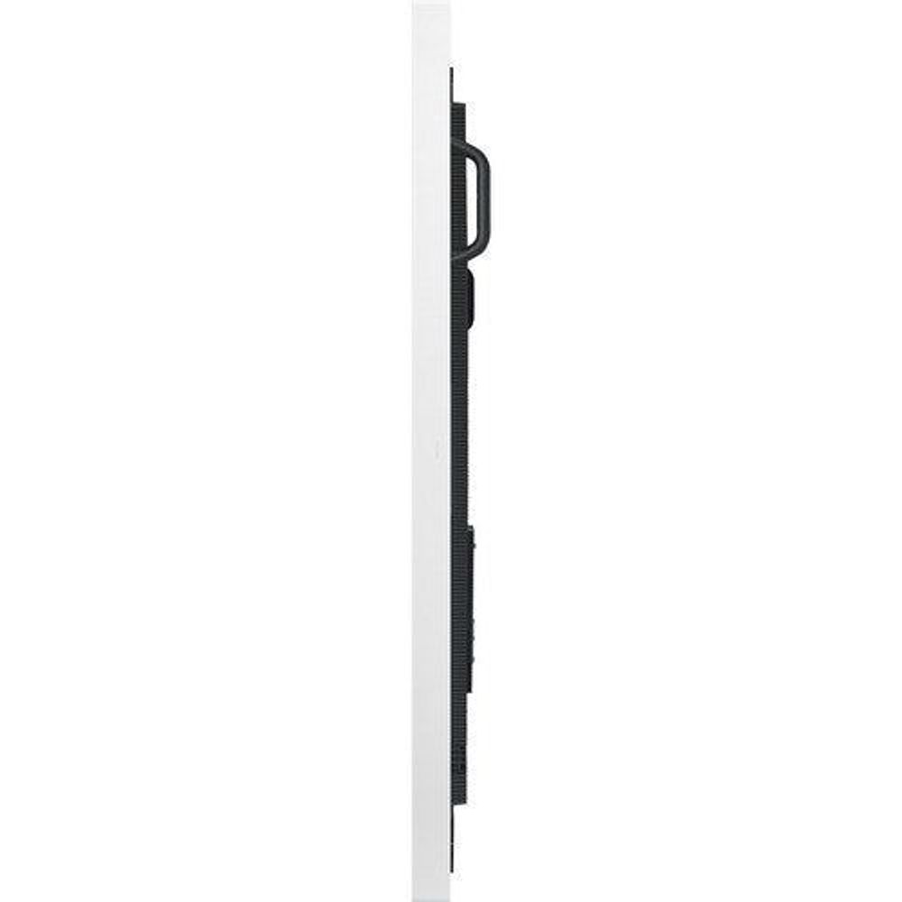 Samsung 85-inch interactive display side view with handle and dark bezel