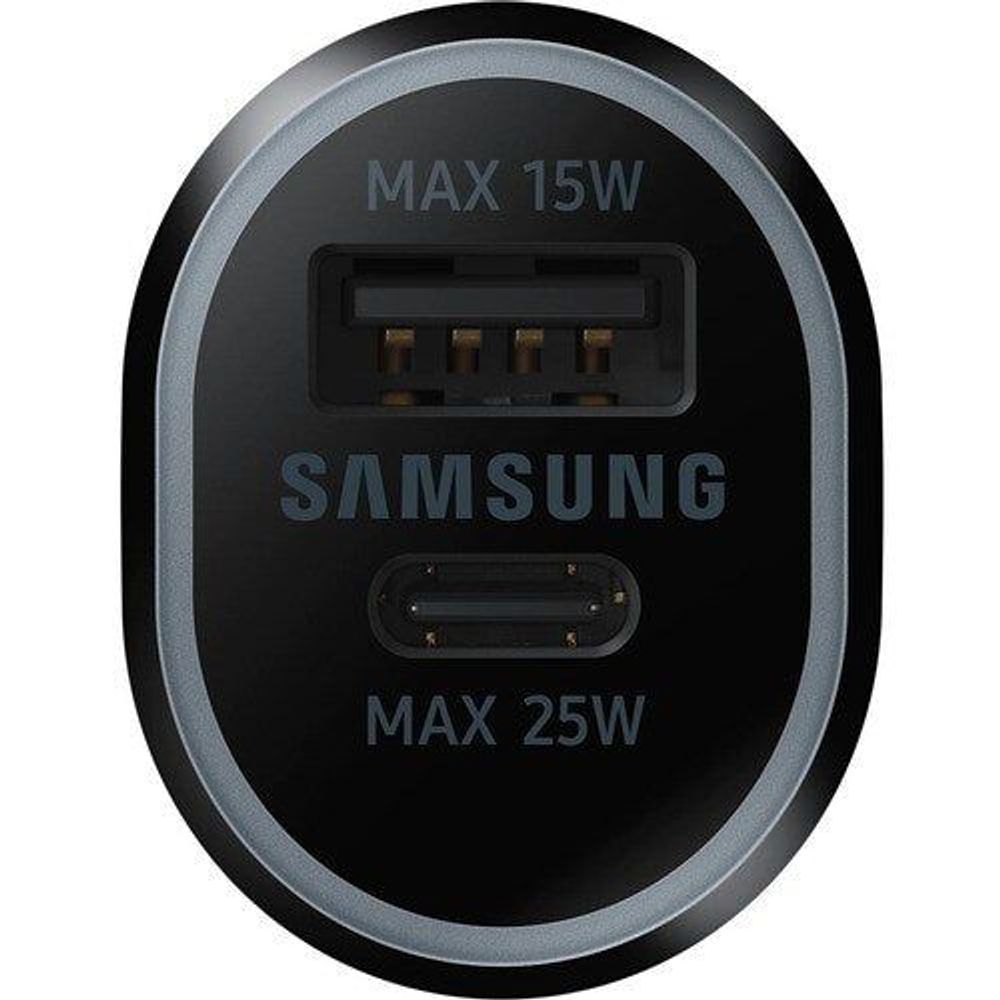 EP-L4020NBEGWW - Samsung Dual Port Car Charger 25w Plus 15w - 40 W - 12 V Input - Black